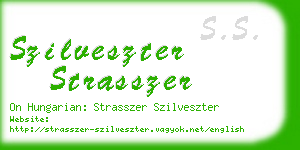 szilveszter strasszer business card